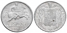 Estado Español (1936-1975). 10 céntimos. 1941. Madrid. (Cal 2008-128). Al. 1,89 g. PLUS. Almost UNC. Est...25,00.