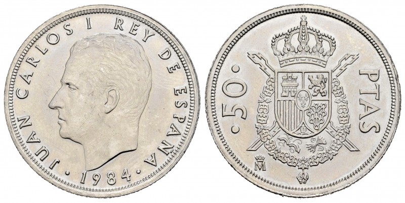 Juan Carlos I (1975-2014). 50 pesetas. 1984. Madrid. (Cal 2008-97). 12,45 g. UNC...