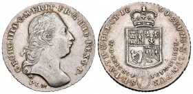 Germany. Brunswick-Luneburg-Calenberg-Hannover. George III. 1/3 thaler. 1800. (Km-391.2). Ag. 6,49 g. Almost XF. Est...110,00.