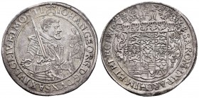 Germany. Saxony. Johan Georg I. 1 thaler. 1628. HI. (Km-132). (Dav-7601). Ag. 28,70 g. Tono. Buen ejemplar. XF. Est...400,00.