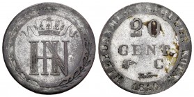 Germany. Westphalia. Hieronymus Napoleon. 20 céntimos. 1810. (Km-97). Ag. 3,67 g. Almost VF. Est...25,00.