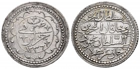 Algeria. Mahmud II. Budju. 1236 H. (Km-68). Ag. 10,04 g. XF. Est...90,00.