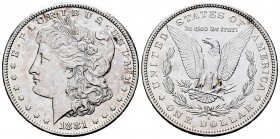 United States. 1 dollar. 1881. San Francisco. S. (Km-110). Ag. 26,77 g. AU. Est...35,00.