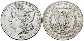 United States. 1 dollar. 1883. New Orleans. O. (Km-110). Ag. 26,77 g. Limpiada. XF. Est...35,00.