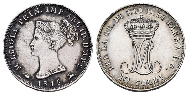 Italy. Parma. Maria Luigia. 10 soldi. 1815. (Km-C27). (Pagani-10). (Mont-120). A...