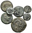Lote de 7 bronces de Grecia antigua. A EXAMINAR. F/Almost VF. Est...80,00.
