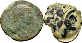 Lote de 2 monedas, Sestercio de Adriano y As Republicano. A EXAMINAR. F/Choice F. Est...60,00.