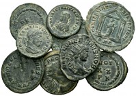 Lote de 9 pequeños bronces diferentes del Imperio Romano. A EXAMINAR. VF/Almost XF. Est...220,00.
