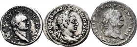 Lote de 3 denarios Imperio Romano, Vespasiano, Domiciano y Eliogábalo. A EXAMINAR. F/Almost VF. Est...100,00.