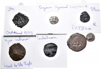 Lote de 7 monedas de la época antigua, alguna de plata. A EXAMINAR. F/Almost VF. Est...90,00.