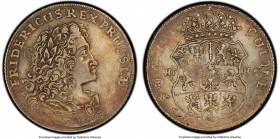 Prussia. Friedrich I 2/3 Taler 1703-HFH XF45 PCGS, Magdeburg mint, KM43. Light terracotta hues throughout.

HID09801242017