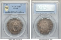 Prussia. Friedrich II 1/2 Taler 1786-A XF45 PCGS, Berlin mint, KM345. Premium for the grade as the devices retain more of their sharp detail.

HID0980...