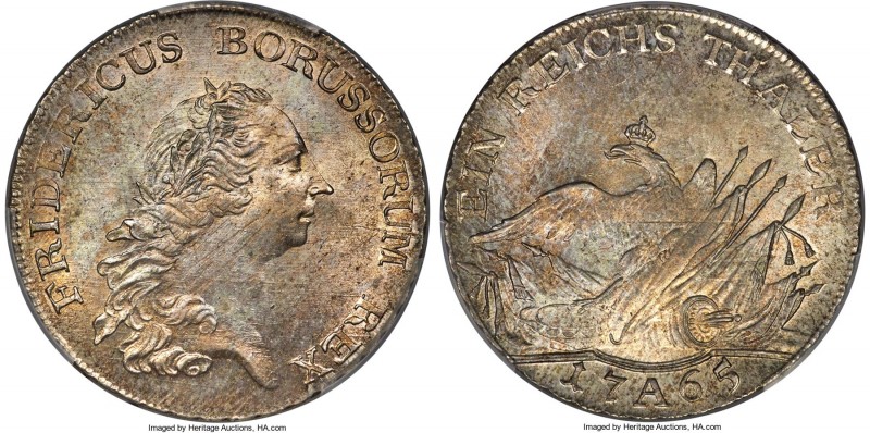 Prussia. Friedrich II Taler 1765-A MS64 PCGS, Berlin mint, KM306.1, Dav-2586. A ...