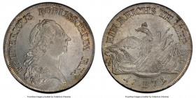 Prussia. Friedrich II Taler 1771-B MS63 PCGS, Berlin mint, KM306.2, Dav-2586A. Satiny mint luster with gorgeous surface detail. Seldom offered in this...
