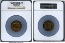 Prussia. Friedrich Wilhelm IV bronze "Marriage of Frederick III" Medal 1858 MS65 Brown NGC, 51 mm. By Kullrich. Exquisite chocolate brown color.

HID0...