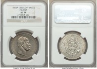 Prussia. Wilhelm I Taler 1863-A AU58 NGC, Berlin mint, KM489. A charming example of this difficult date; one of only two graded by NGC in any conditio...