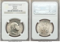 Prussia. Wilhelm I Taler 1864-A MS64 NGC, Berlin mint, KM494. A very flashy coin with sharp details.

HID09801242017