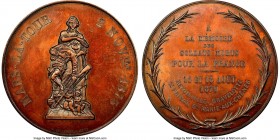 "Battle of Mars-La-Tour" bronze Medal 1875 MS64 Brown NGC, 54mm. 77.69gm. By F. Bogino. An original striking, struck in commemoration of the Battle of...