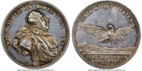 Prussia. Friedrich Wilhelm II silver "Homage" Medal 1796 MS62 NGC, 41mm. By Loos. A scarce homage medal, much rarer than the smaller medal of the same...