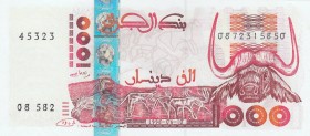 Algeria, 1.000 Dinars, 1998, UNC (-), p142b
 Serial Number: 0872315850
Estimate: 15-30 USD