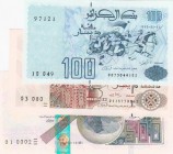Algeria, UNC, Total 3 banknotes
100 Dinars, 1992, UNC, p137; 200 Dinars, 1992, UNC, p138; 500 Dinars, 2018, UNC, pNew
Estimate: 15-30 USD