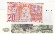 Algeria, 20 Dinars and 50 Dinars, 1977/1983, UNC, p133, p130, 
Estimate: 15-30 USD