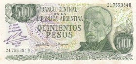 Argentina, 500 Pesos, 1977/1982, UNC (-), p303c
Diego Maradona signed, there is light stain, Serial Number: 21.755.354D
Estimate: 15-30 USD