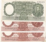 Arjantin, total 3 banknotes
50 Pesos, 1968/69, AUNC, p271; 100 Pesos, 1967/69, UNC (-) and XF, p277 , Serial Number: 61.319.570F, 97.202.446F, 62.865...