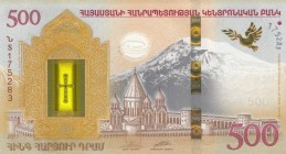 Armenia, 500 Dram, 2017, UNC, pNew, FOLDER
Noah's ark, collector banknote, Serial Number: S175283
Estimate: 20-40 USD