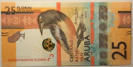 Aruba, 25 Florin, 2019, UNC, pNew
 Serial Number: A3039590
Estimate: 25-50 USD