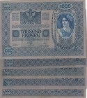 Austria, 1.000 Krone, 1902, Different conditions between FINE and VF, p8b, Total 5 banknotes
 Serial Number: 1494, 1805, 1513, 1814, 1514
Estimate: ...