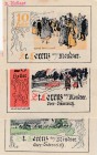 Austria, 10 Heller, 20 Heller, 50 Heller, 1920, UNC, Notgeld, Total 3 banknotes
St. Lorenz, There are stains on banknotes
Estimate: 10-20 USD