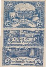 Austria, 20 Heller, 30 Heller, 50 Heller, 1920, UNC, Notgeld, Total 3 banknotes
Gemeinde Pöndorf, There are stains on banknotes
Estimate: 10-20 USD