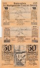 Austria, 10 Heller, 20 Heller, 50 Heller, 1920, UNC, Notgeld, Total 3 banknotes
Raffenfchein, There are stains on the banknotes
Estimate: 10-20 USD
