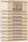 Belarus, 20 Rubles, 2000, p24 , Total 10 banknotes
different conditions between XF and FINE
Estimate: 10-20 USD