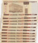Belarus, 20 Rubles, 2000, p24, Total 10 banknotes
different conditions between XF and FINE
Estimate: 10-20 USD
