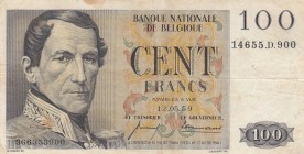 Belgium, 100 Francs, 1959, VF, p129b
 Serial Number: 14655.d.900
Estimate: 15-30 USD