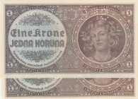 Bohamia and Moravia, 1 Korun, 1940, UNC, p2, SPECIMEN
Total 2 banknotes, Serial Number: D 031, H065
Estimate: 20-40 USD