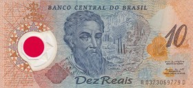 Brazil, 10 Reais, 2000, XF, p248a
 Serial Number: A0373069779D
Estimate: 15-30 USD