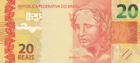 Brasil, 20 Reais, 2010, UNC, p255a
 Serial Number: AD043130288
Estimate: 10-20 USD