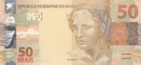 Brazil, 50 Reais, 2010, UNC, p256
 Serial Number: 1B120098460
Estimate: 20-40 USD