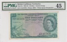 British Caribbean, 5 Dollars, 1961-64, XF, p9c
PMG 45, Serial Number: U2-617076
Estimate: 200-400 USD