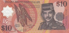 Brunei, 10 Ringgit, 1998, UNC, p24b
Polymer plastic banknote, Serial Number: C/17979737
Estimate: 15-30 USD