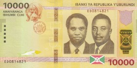 Burundi, 10.000 Francs, 2018, UNC, pNew
 Serial Number: ED0814821
Estimate: 10-20 USD