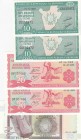 Burundi, Different 5 banknotes
10 Francs(2), 2007, UNC, p33e; 20 Francs(2), 2005, UNC, p27d; 50 Francs, 2007, UNC, p36g
Estimate: 10-20 USD