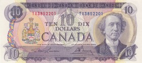 Canada, 10 Dollars, 1971, UNC, p88c
 Serial Number: TX3852201
Estimate: 50-100 USD