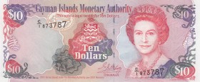 Cayman Islands, 10 Dollars, 2001, UNC, p28a
Queen Elizabeth II. Portrait, Serial Number: C/1873787
Estimate: 30-60 USD