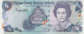 Ceyman Islands, 1 Dollar, 2006, UNC, p33d
Queen Elizabeth II portrait, Serial Number: C/7 805486
Estimate: 15-30 USD