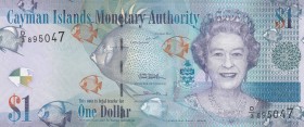 Cayman Islands, 1 Dollar, 2010, UNC, p38c
Queen Elizabeth II. Portrait, Serial Number: D/3895047
Estimate: 10-20 USD