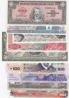 Costa Rıca, UNC, 
total 9 banknotes,some stains,at Costa Rica 10
Estimate: 40-80 USD